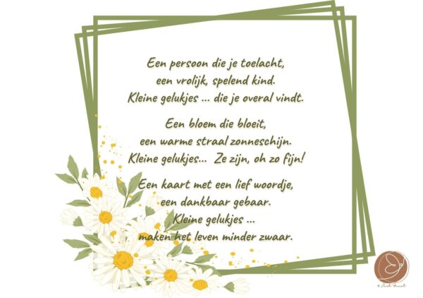 KG & P - Kleine gelukjes maken leven minder zwaar