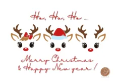 KN25 - Ho, Ho, Ho, Merry Christmas & happy New Year (modern)