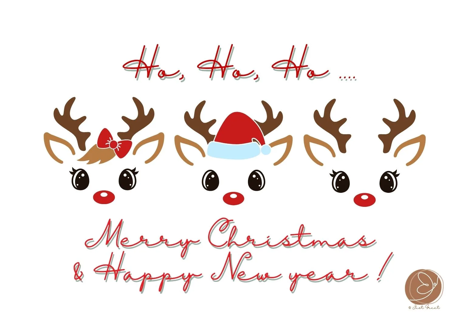 KN25 - Ho, Ho, Ho, Merry Christmas & happy New Year (modern)
