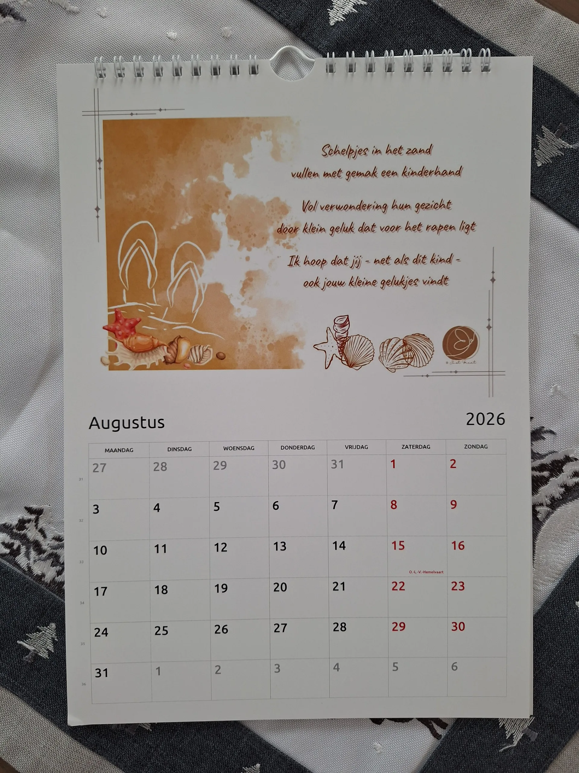 Wandkalender 2026 - A4 - Afbeelding 4