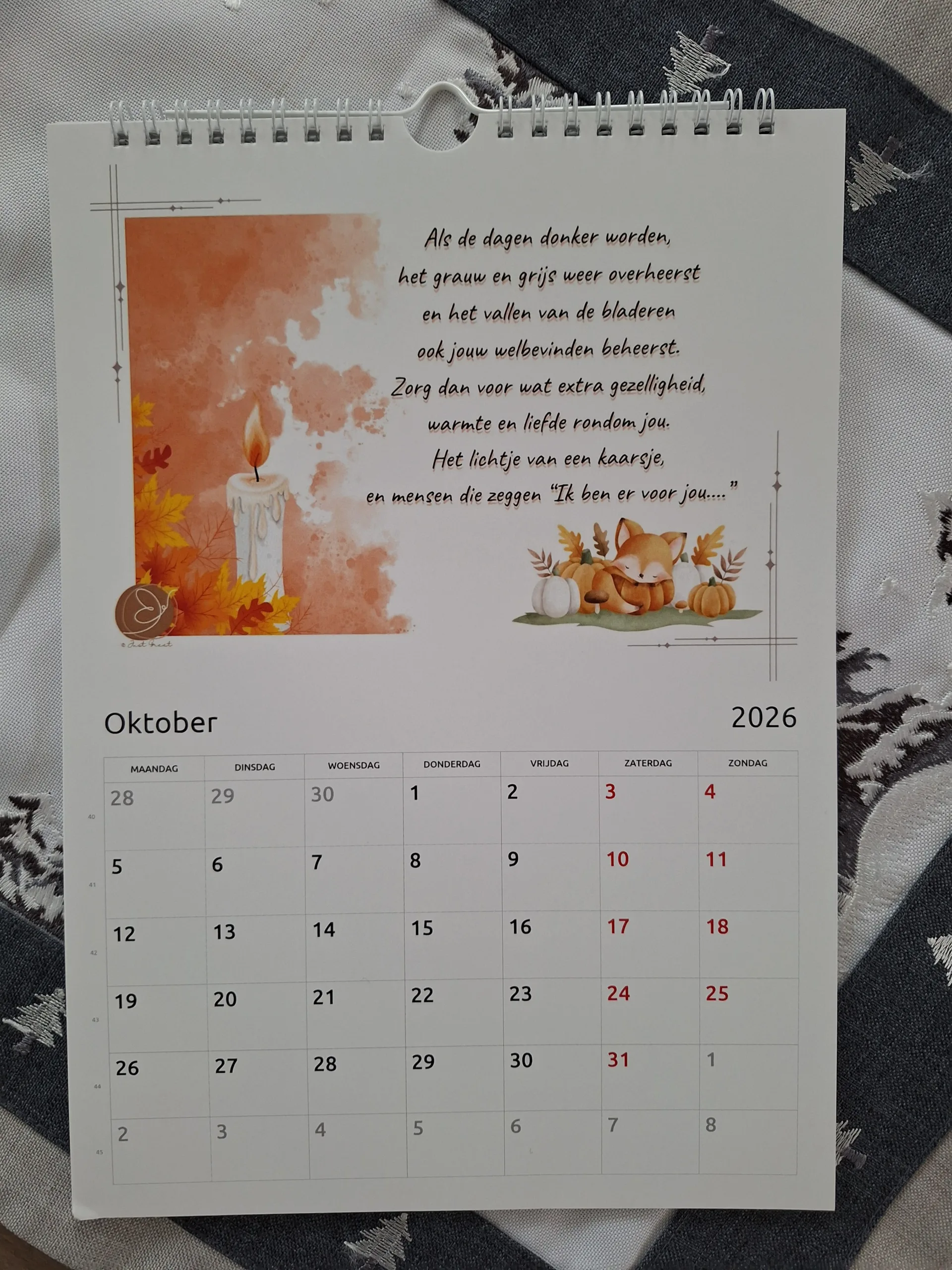 Wandkalender 2026 - A4 - Afbeelding 5